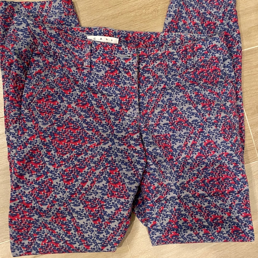 Cabi Multicolored Jeans Sz 2. Fits like 6